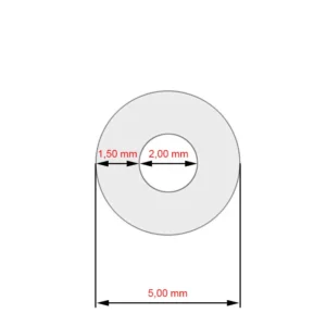 Silikonschlauch 2,0x5,0x240mm für Siemens EQ Kaffeevolautomat
