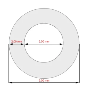 Schlauch Silikon 09,0x5,00x250 für Nivona Kaffeevollautomaten