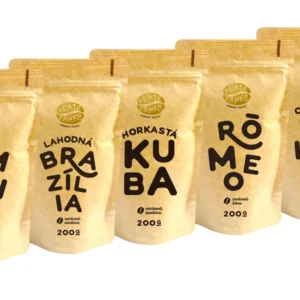 Kaffee Golden Bean - Treffen Sie die Bestseller 1000g (Emilia, Brasilien, Kuba, Rómeo, Äthiopien) GRINDED - Mahlen auf moku - kotogo, filter, aeropress, frenchp