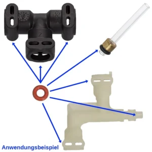 O-Ring, Dichtung für die Jura Nespresso Druckschläuche