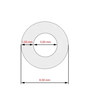 Silikonschlauch 3 x 1,5 x 1000 mm für Nivona